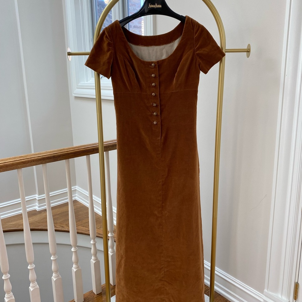 Vintage  Brown Velvet Dress